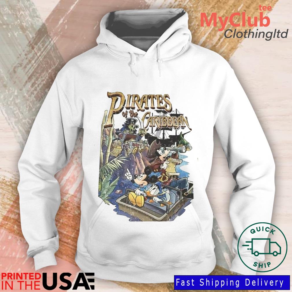 Vintage Pirates Of The Caribbean T-Shirt Sweatshirt Hoodie, Mickey And  Friends