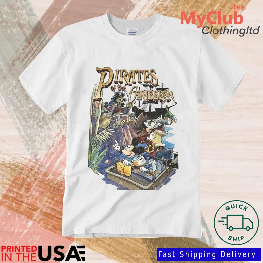 Mickey And Friends Pirates Of The Caribbean Vintage Shirt - Wow Tshirt  Store Online