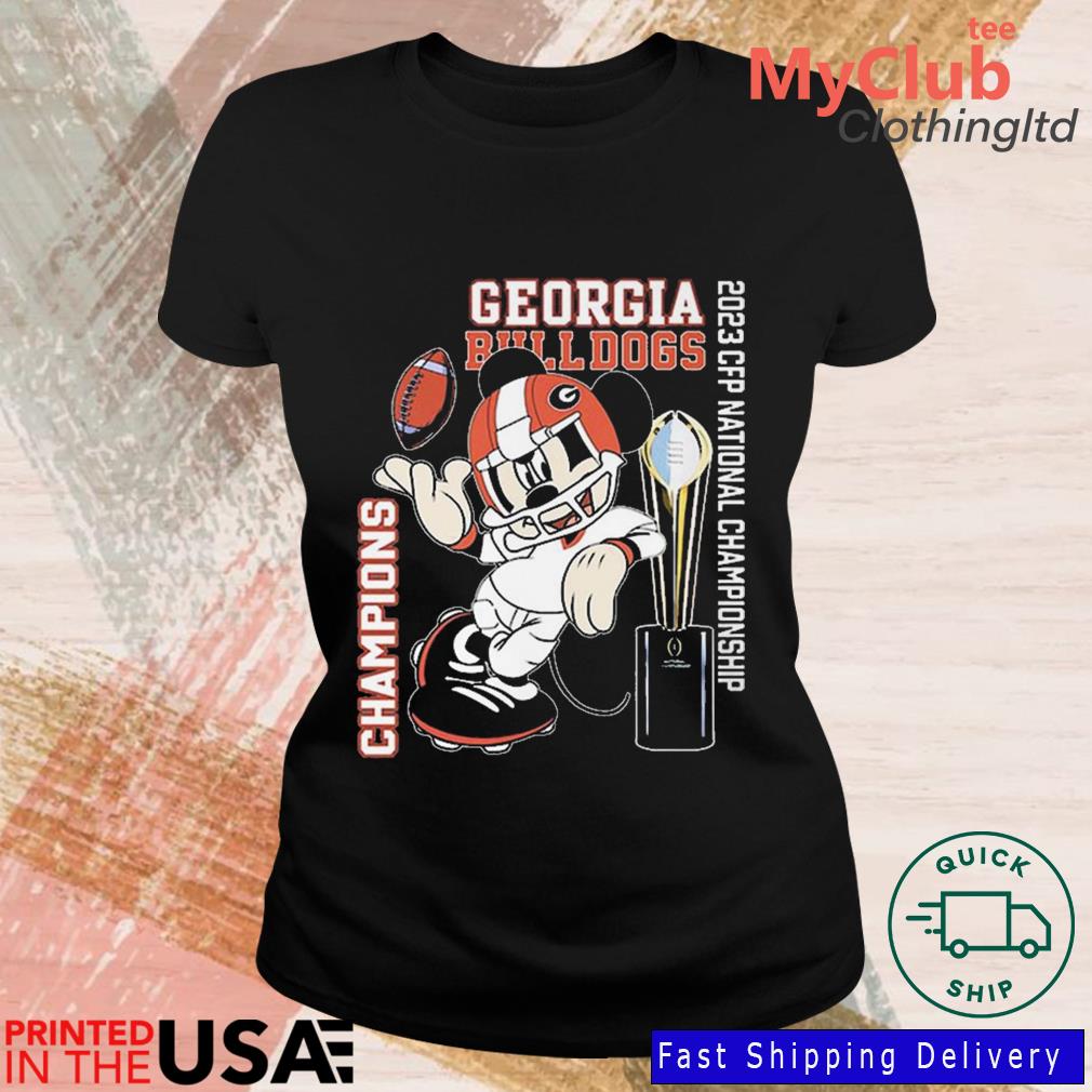 Mickey Mouse Georgia Bulldogs 2023 CFP National Championship Shirt