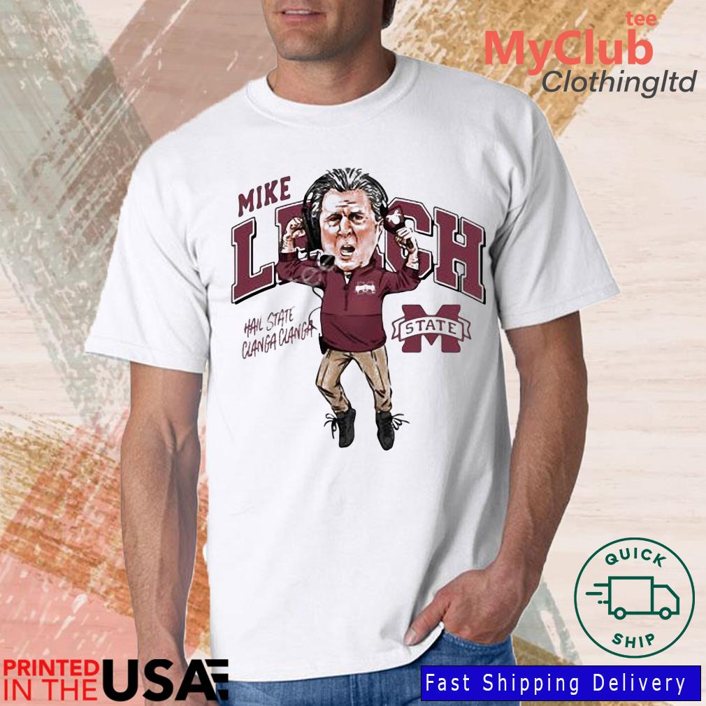 Mike Leach Caricature Mississippi State University Collection Shirt