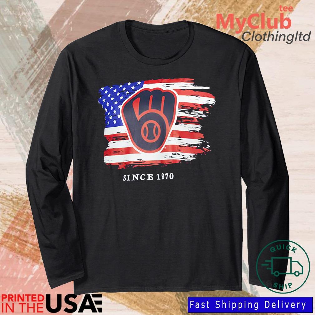 Milwaukee Brewers 4th Of July American Flag Est 1970 Shirt, hoodie,  sweater, long sleeve and tank top