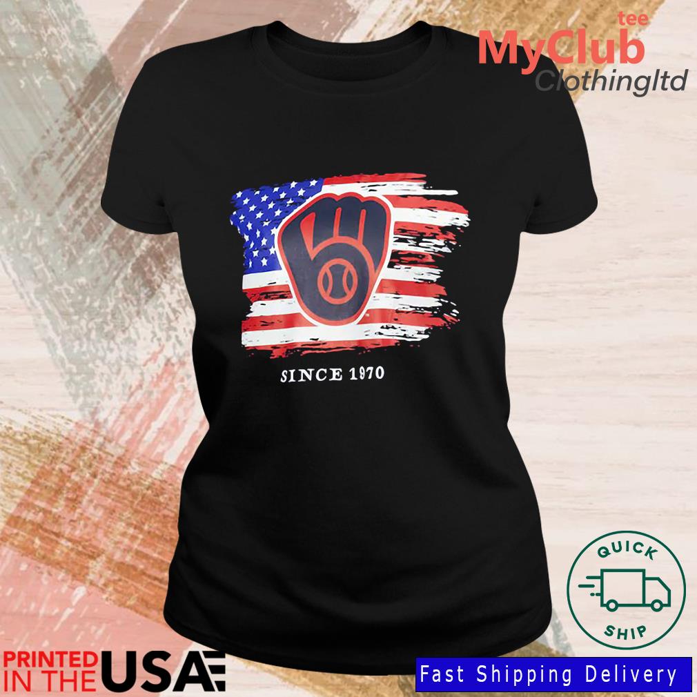 brewers American flag 4th of July shirt