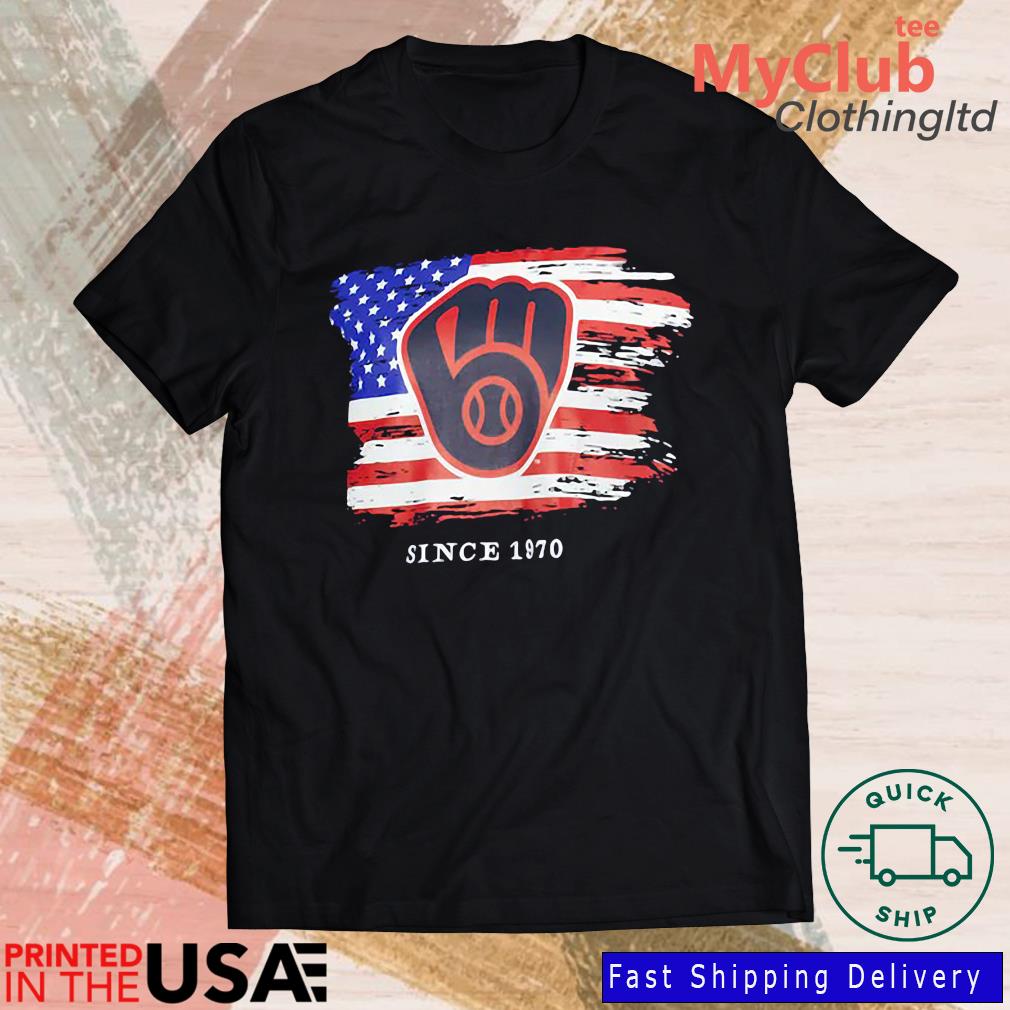 Milwaukee Brewers 4th Of July American Flag Est 1970 Shirt, hoodie,  sweater, long sleeve and tank top