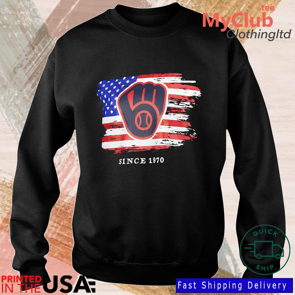 Milwaukee Brewers 4th Of July American Flag Est 1970 Shirt, hoodie,  sweater, long sleeve and tank top