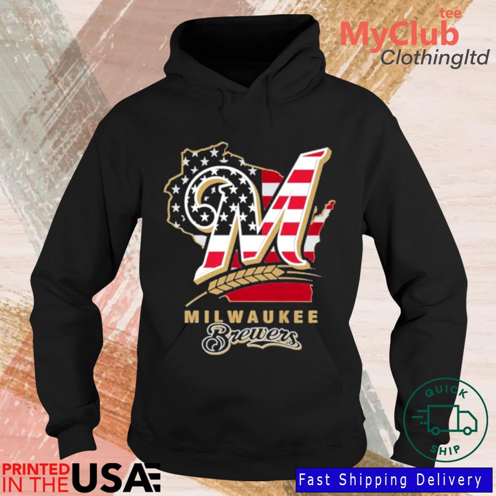 Milwaukee Brewers American Flag 2023 Shirt - Peanutstee