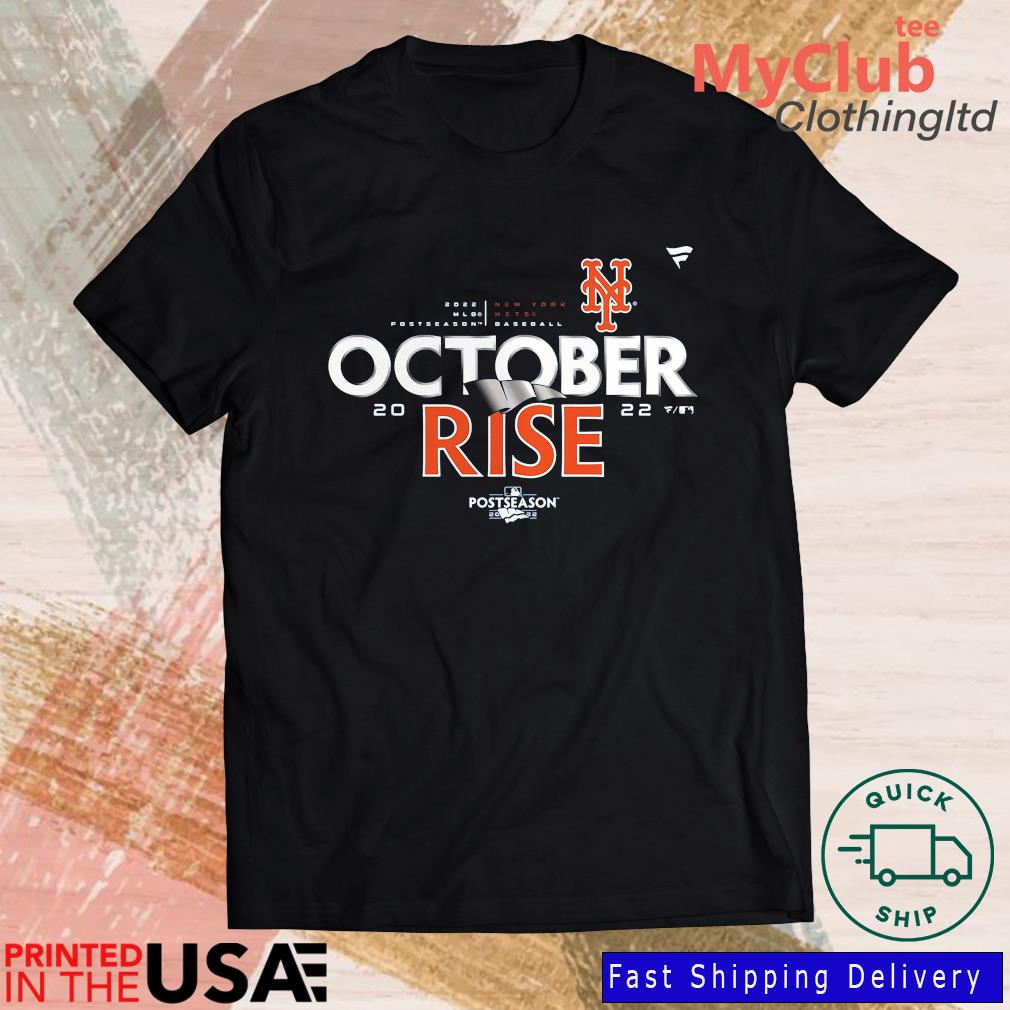 New York Mets October Rise Postseason 2022 logo T-shirt, hoodie