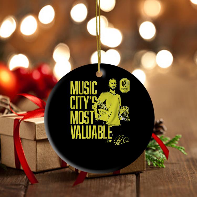 Nashville Sc Hany Mukhtar Music City's Most Valuable Signature Ornament