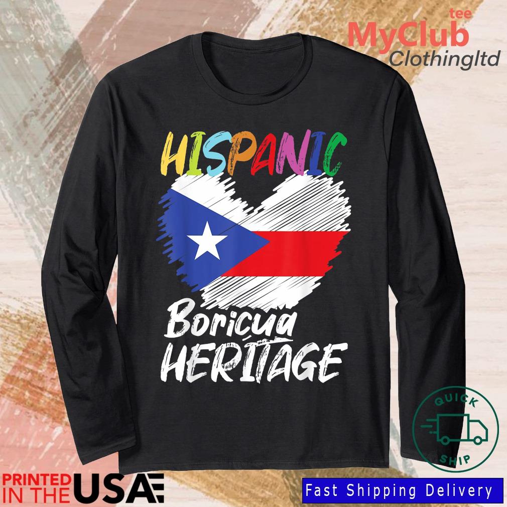 National Hispanic Heritage Month Puerto Rico Flag Bor T-Shirt 244921663_303212557877375_8748051328871802726_n