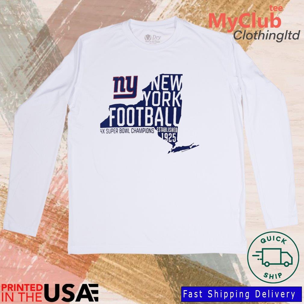 New York Giants Football Established 1925 4x Super Bowl Champions shirt,  hoodie, sweater, long sleeve and tank top