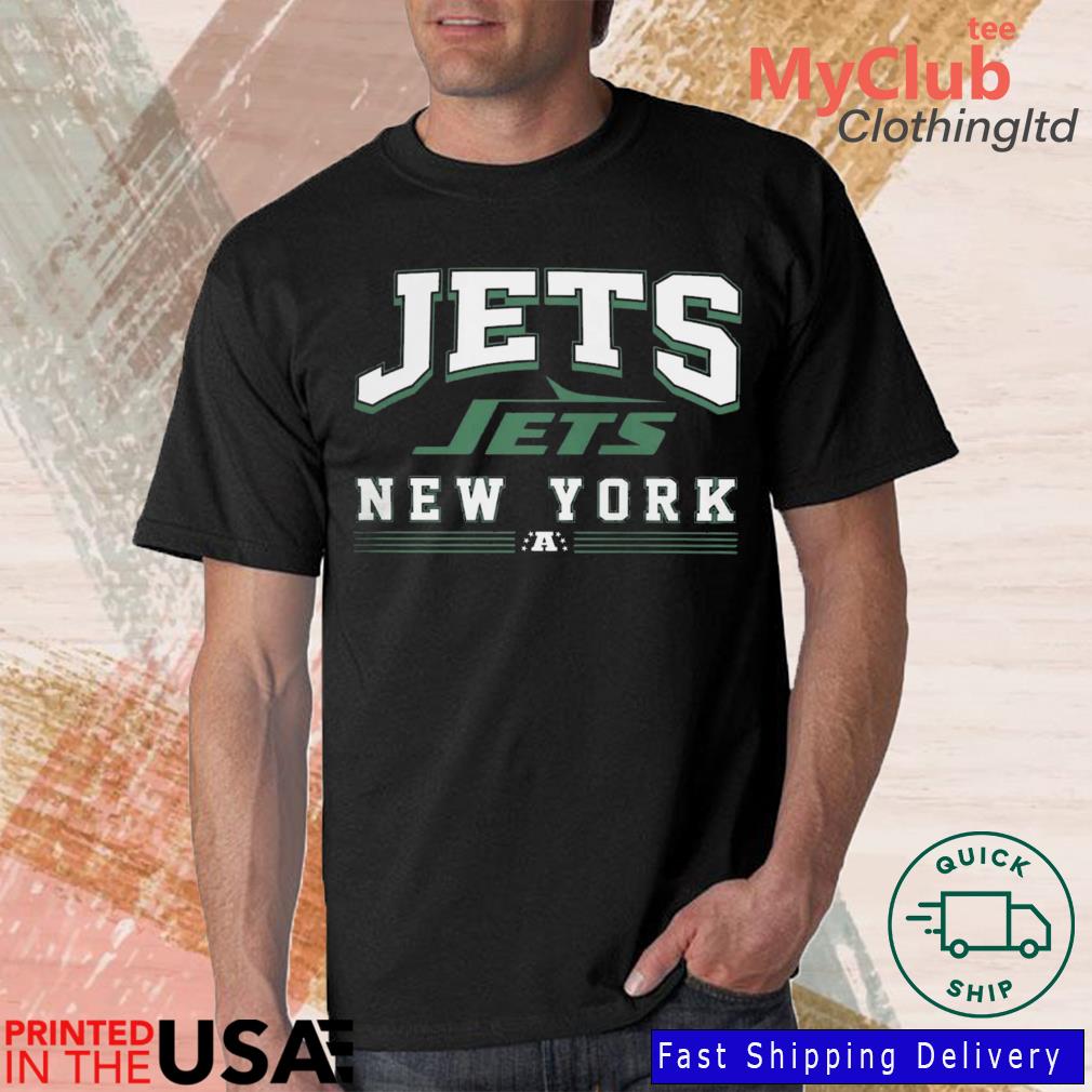 Men's '47 Gray New York Jets Legacy Packed House Headline Pullover Hoodie