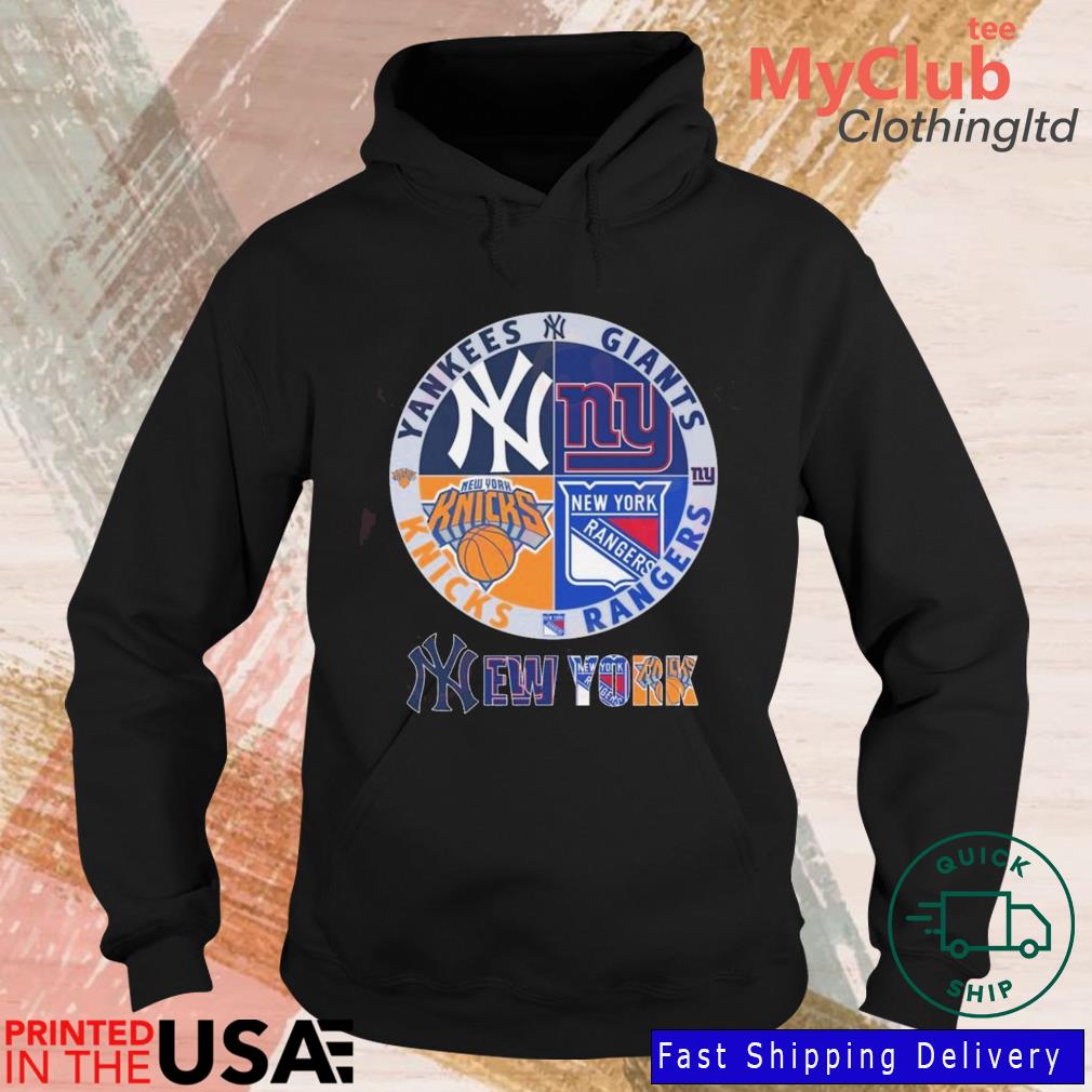 New York Yankees Giants Knicks Rangers Logo Shirt