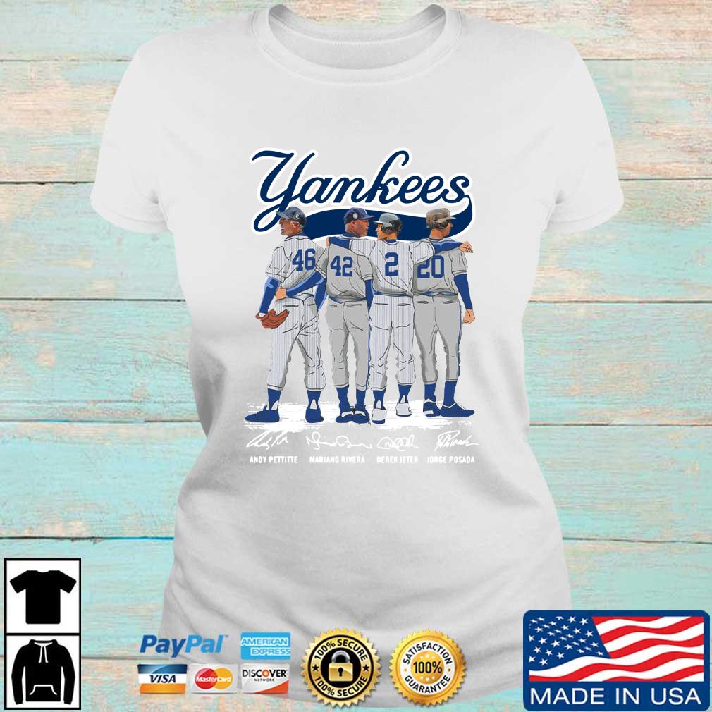Premium the Yankees Andy Pettitte Mariano Rivera Derek Jeter Jorge Posada  Signatures Shirt, hoodie, sweater, long sleeve and tank top
