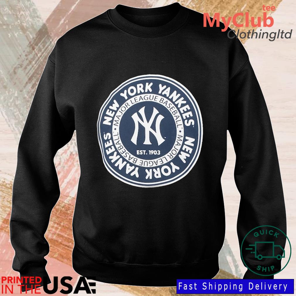 New York Yankees Circle Logo T-shirt,Sweater, Hoodie, And Long Sleeved,  Ladies, Tank Top