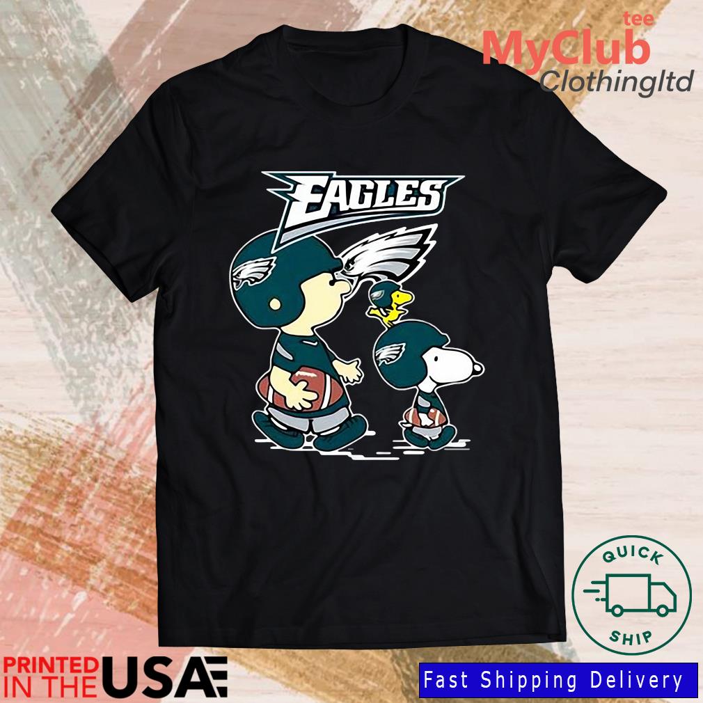 Peanuts Charlie Brown Snoopy Woodstock cartoon Philadelphia Eagles football  logo gift shirt, hoodie, sweater, long sleeve and tank top