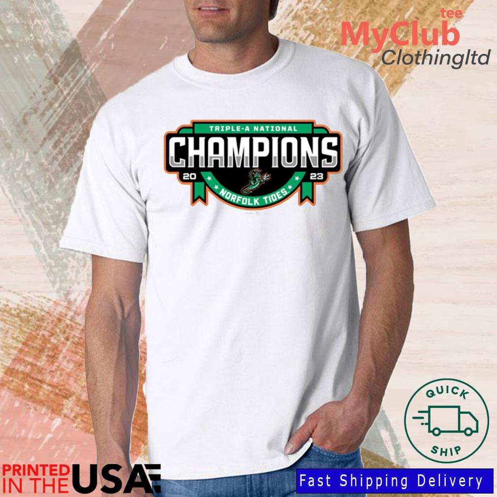 Norfolk Tides Triple A National Championship On Field Shirt