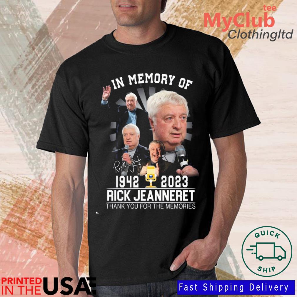 Rick Jeanneret 1942-2023 Thank You For The Memories Signature T