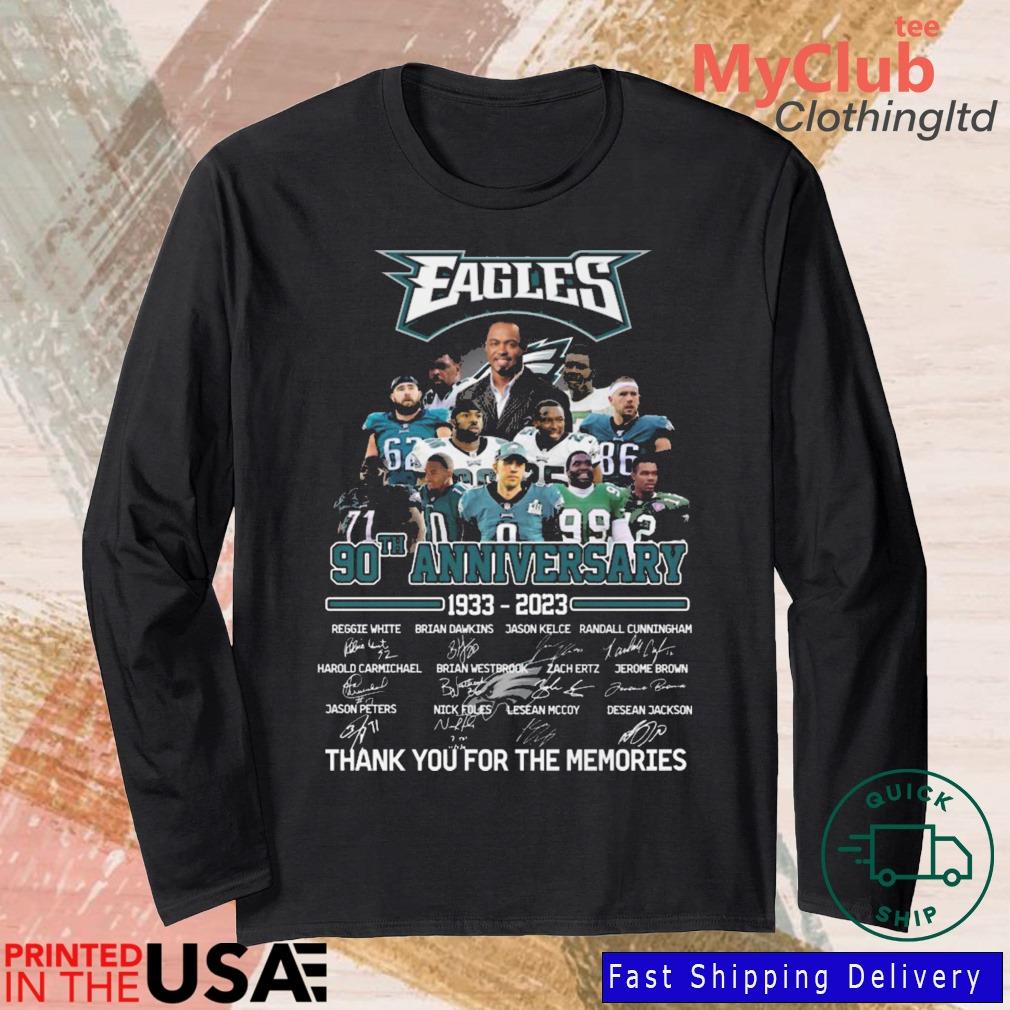 Official Philadelphia Eagles 90th Anniversary 1933-2023 Thank You For The Memories Signatures s 244921663_303212557877375_8748051328871802726_n