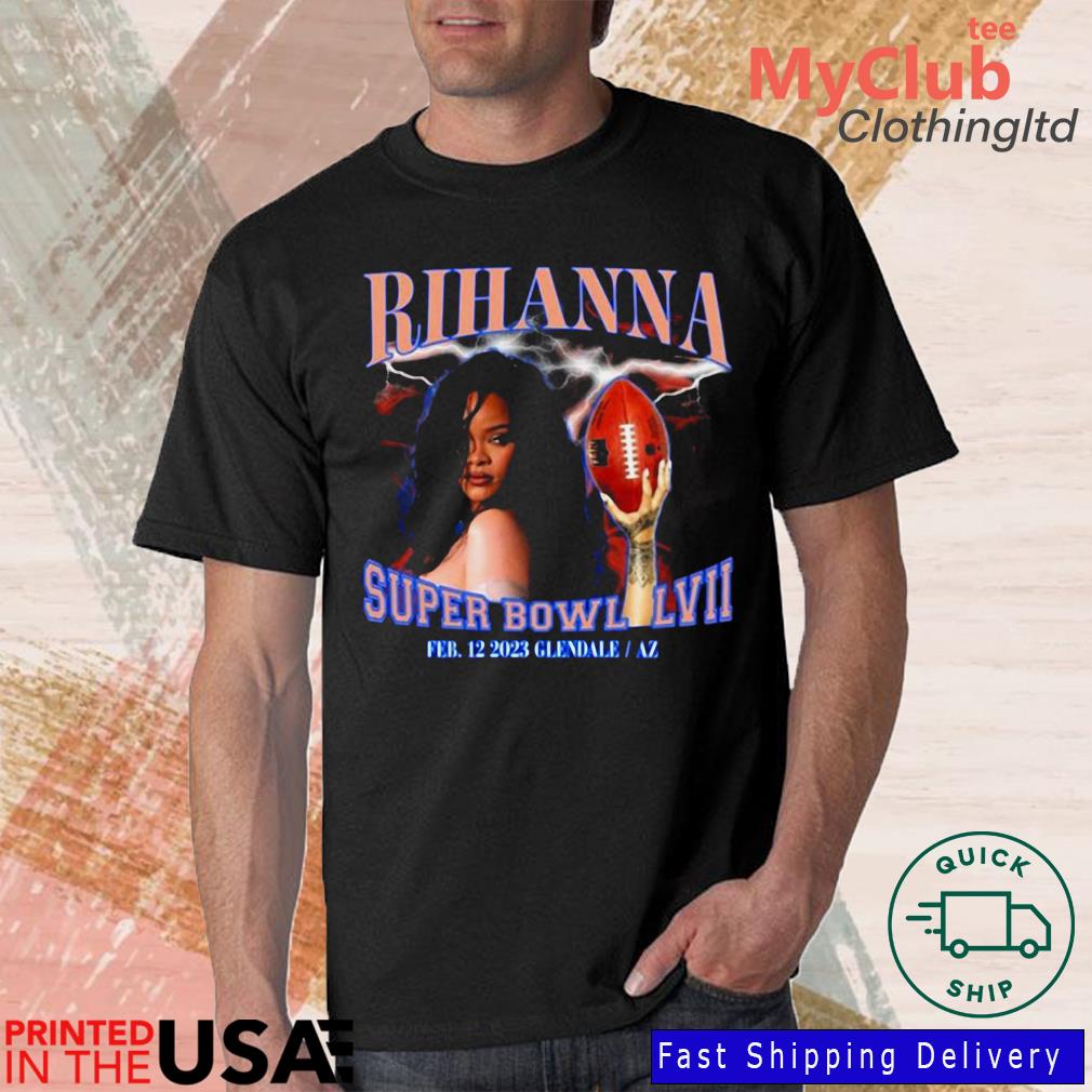 Rihanna Football Super Bowl 2023 Shirt, American Football Short Sleeve  Sweater