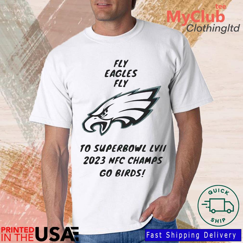 Fly T-Shirt | Philadelphia Eagles Inspired | Go Birds | Phillygoat White / Xs