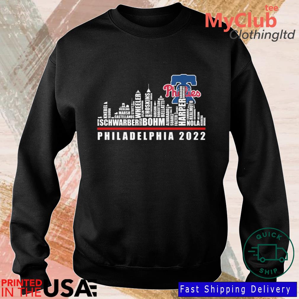 Philadelphia Phillies national league champions 2022 skyline shirt