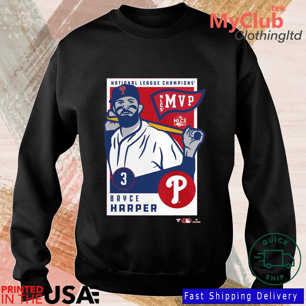 Men's Philadelphia Phillies Bryce Harper 2022 National League Champions MVP  T-Shirt, hoodie, sweater, long sleeve and tank top