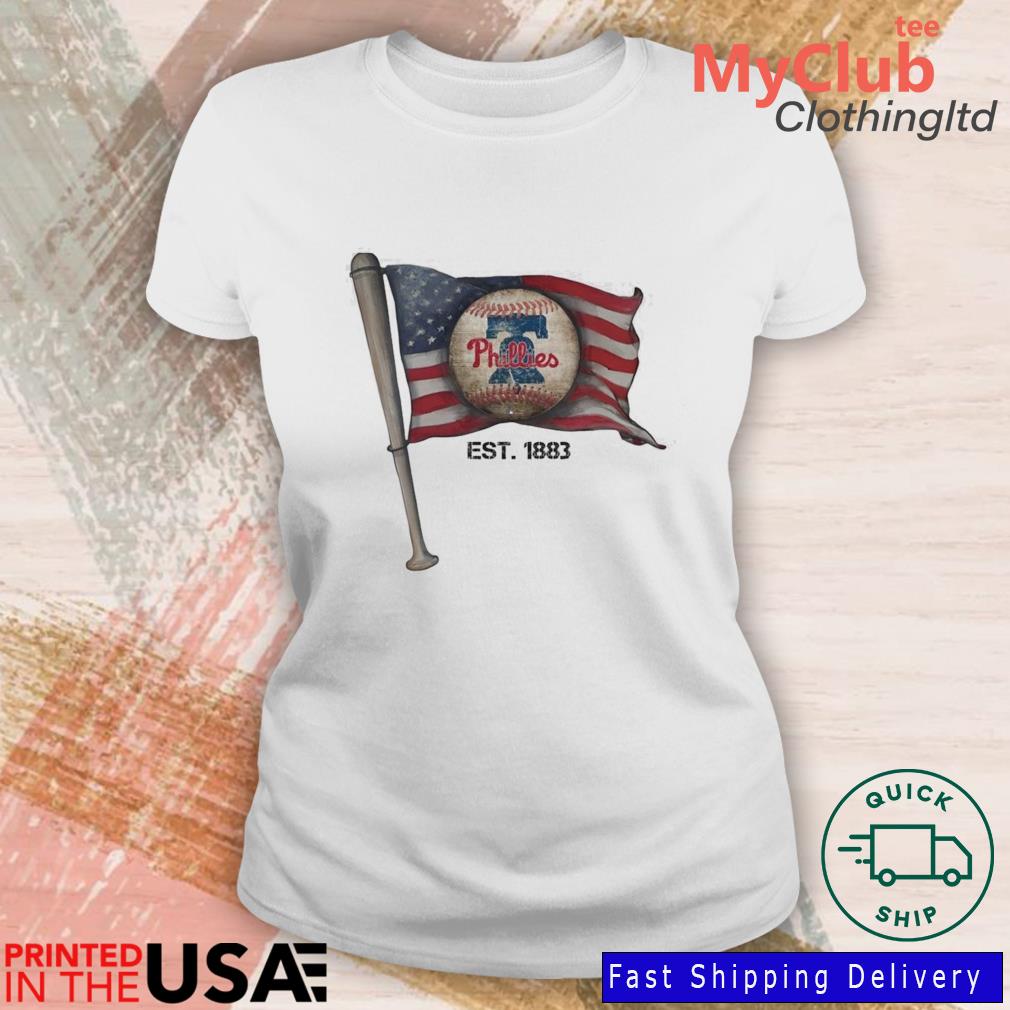 Philadelphia Phillies EST. 1883 USA Flag Vintage Shirt, hoodie, sweater,  long sleeve and tank top