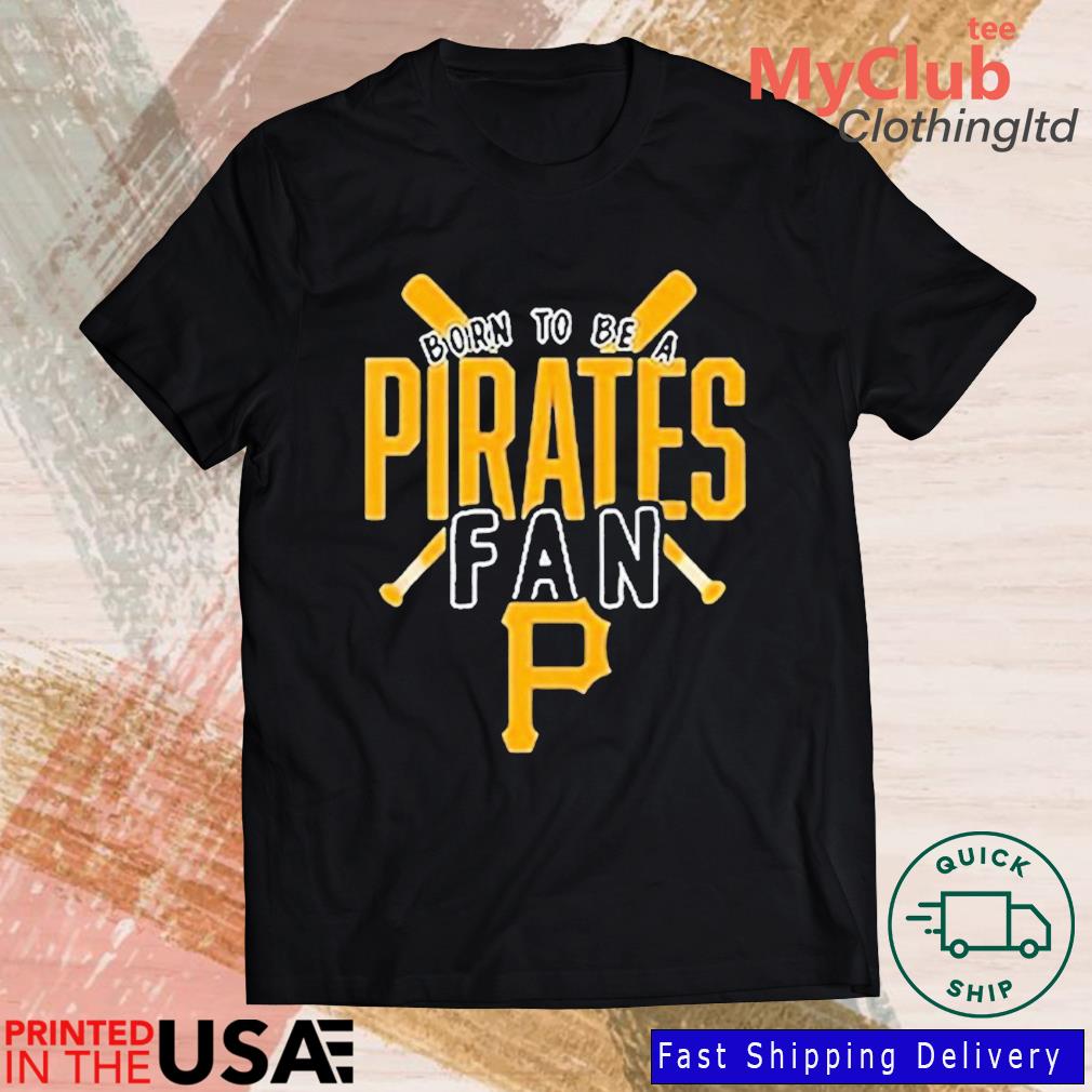 Pittsburgh Pirates Majestic Official Fandom T-Shirt - Gray