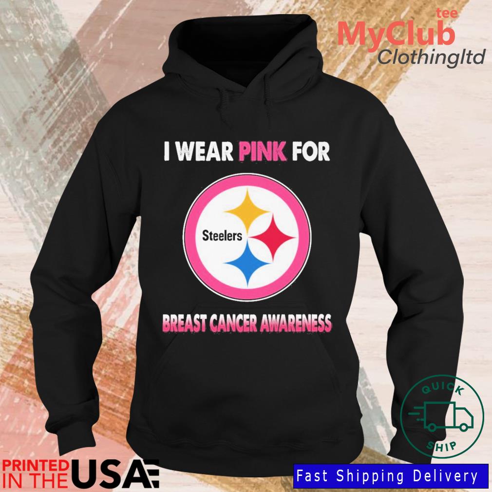 Official pittsburgh Steelers I Wear Pink For Breast Cancer Awareness 2023  shirt,Sweater, Hoodie, And Long Sleeved, Ladies, Tank Top