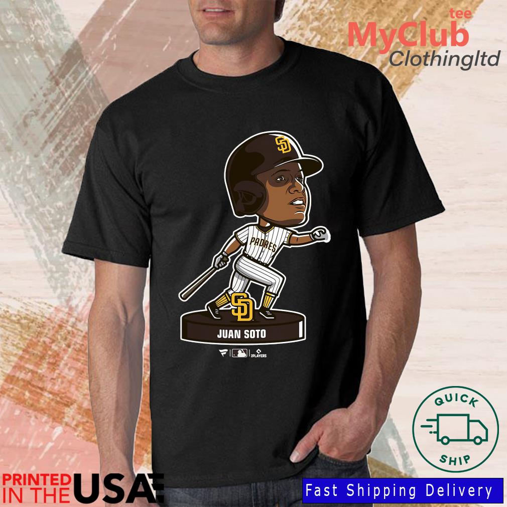 Men's San Diego Padres Juan Soto Fanatics Branded Brown Bobble Head T-Shirt