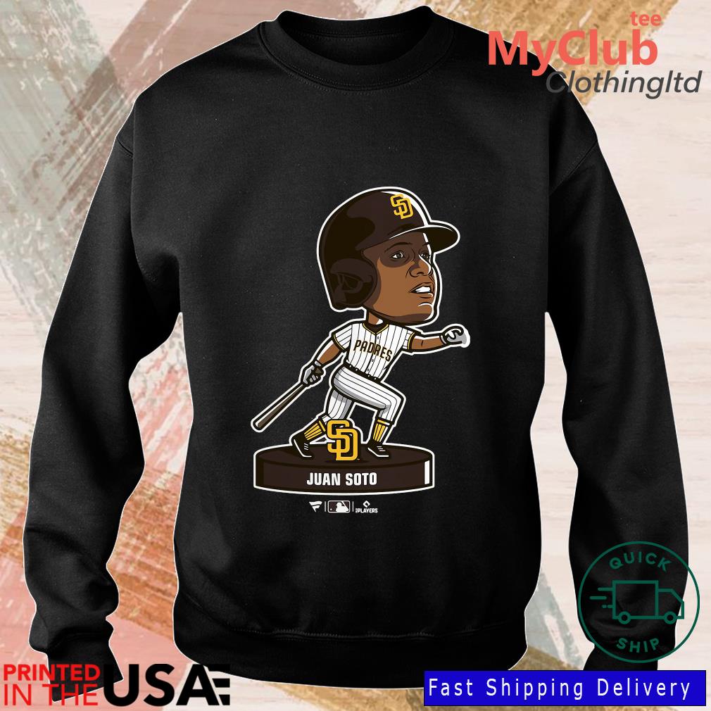 Men's San Diego Padres Juan Soto Fanatics Branded Brown Bobble Head T-Shirt