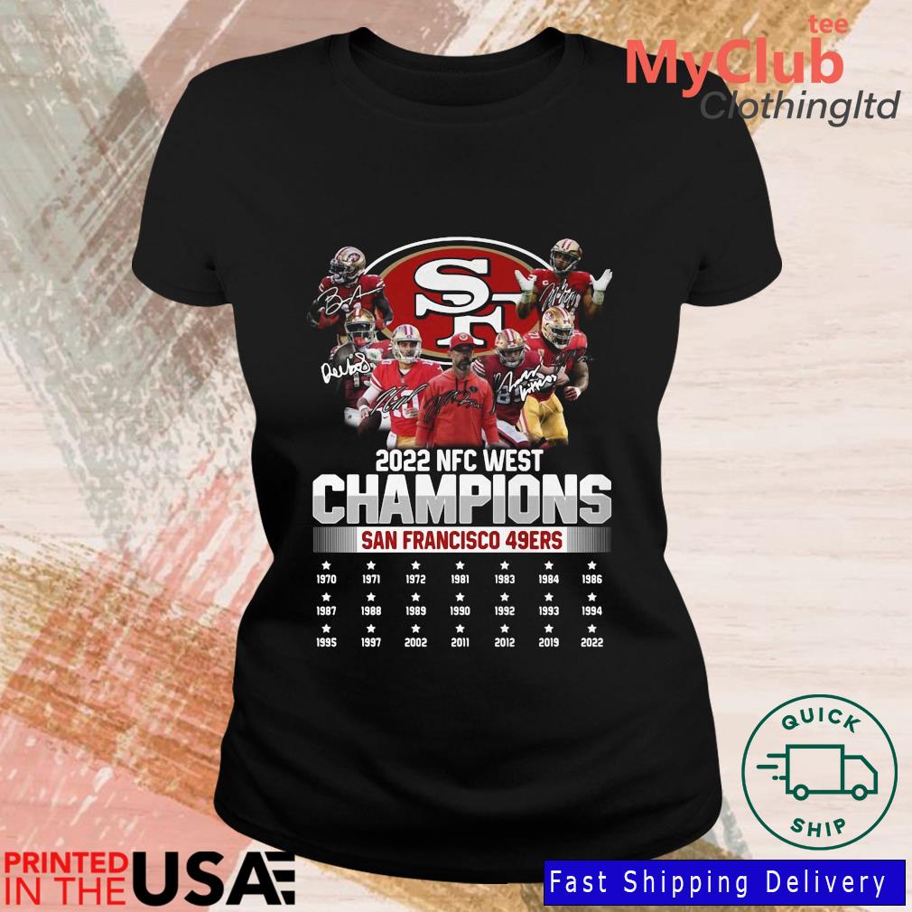 San Francisco 49ers Are 2022 NFC West Champions Signatures shirt, hoodie,  sweater, long sleeve and tank top