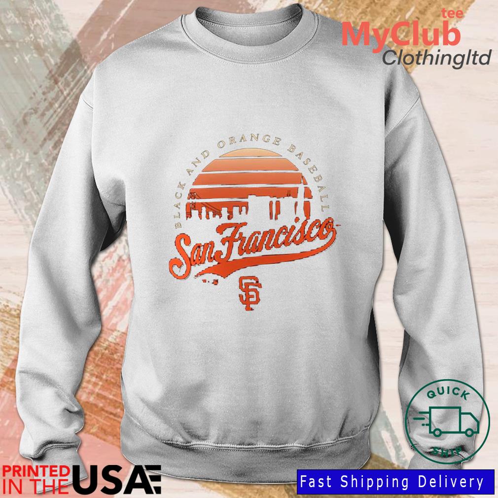 San Francisco Giants Black And Orange Baseball One Champion Vintage Shirt,  hoodie, sweater, long sleeve and tank top