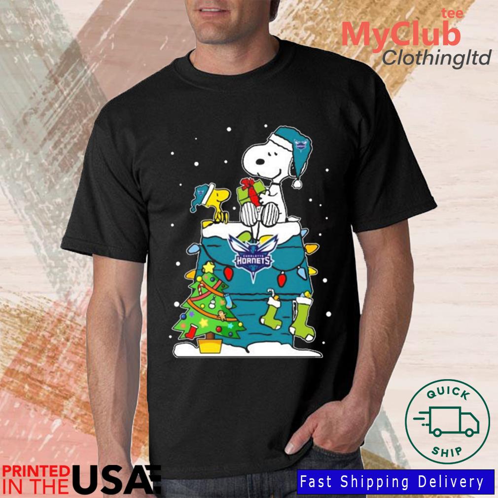 Snoopy And Woodstock Charlotte Hornets Merry Christmas sweater