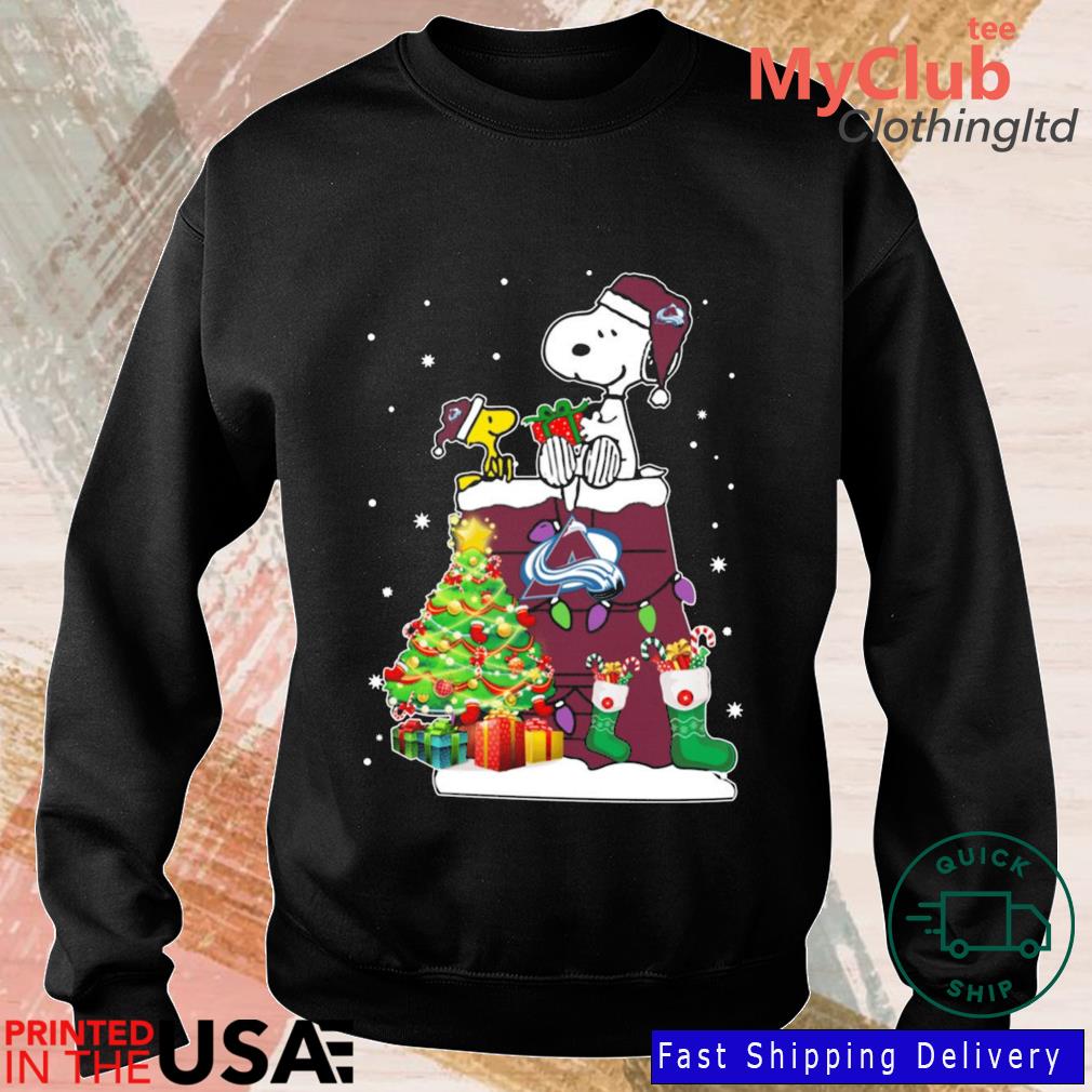 Snoopy Woodstock Colorado Avalanche Christmas Shirt, hoodie