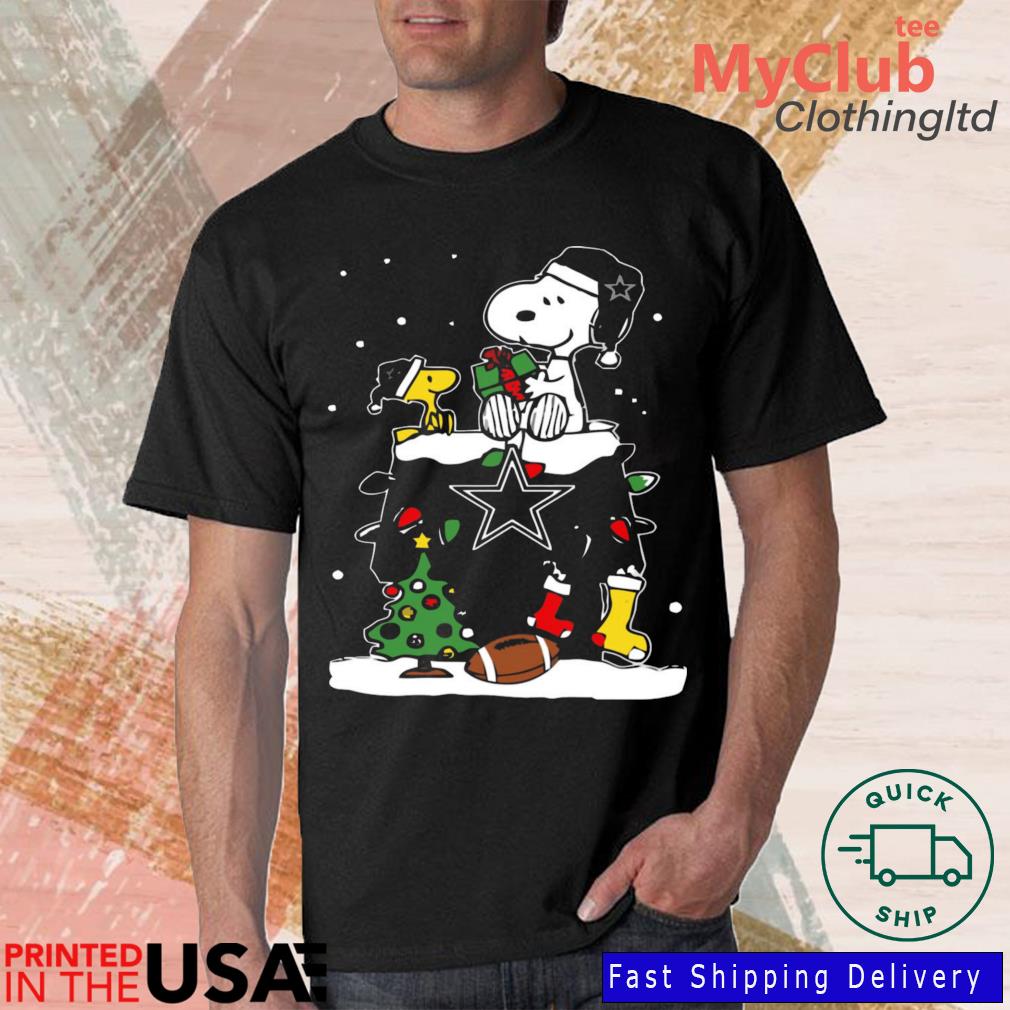 Snoopy And Woodstock Dallas Cowboys Merry Christmas sweater