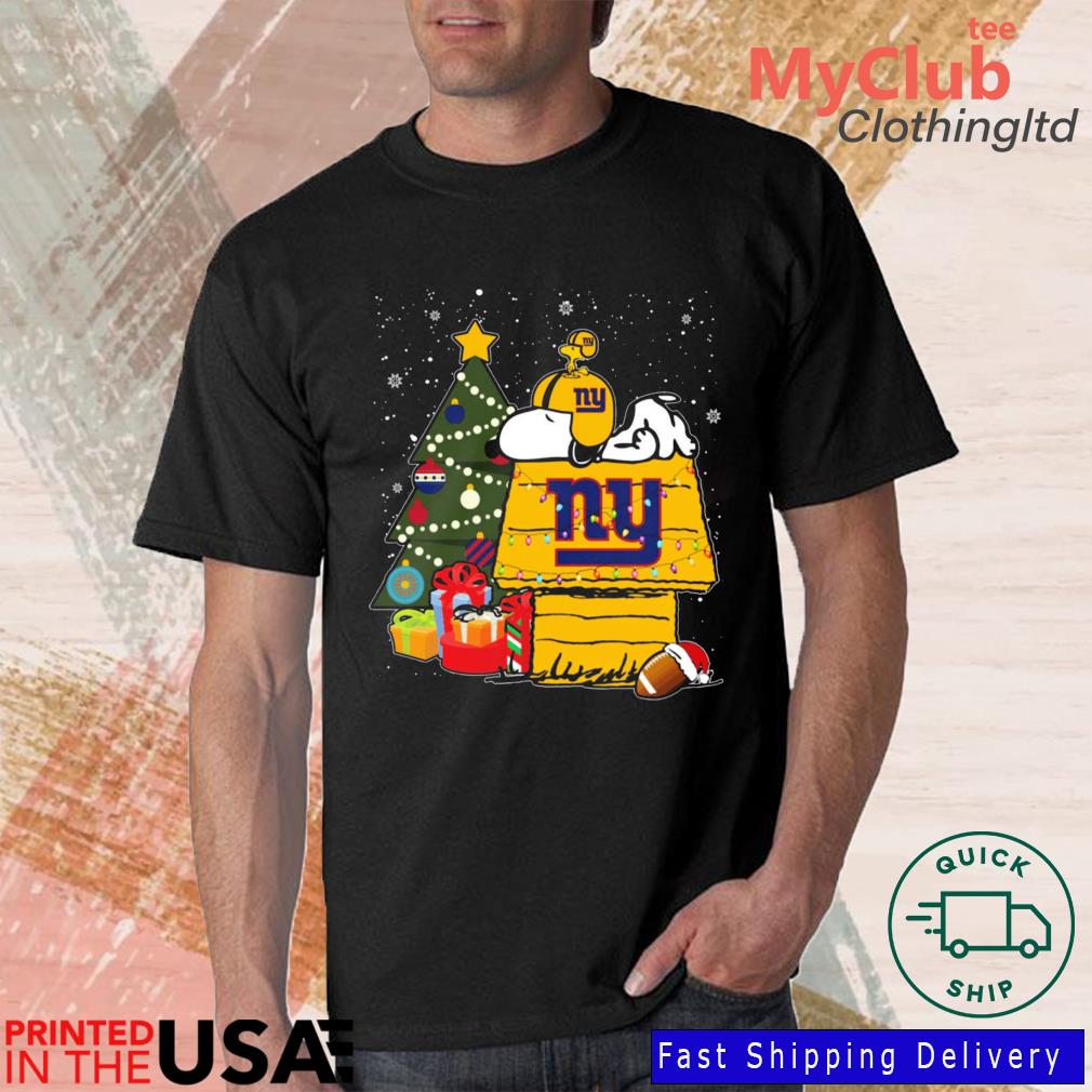 Snoopy And Woodstock New York Giants Merry Christmas sweater