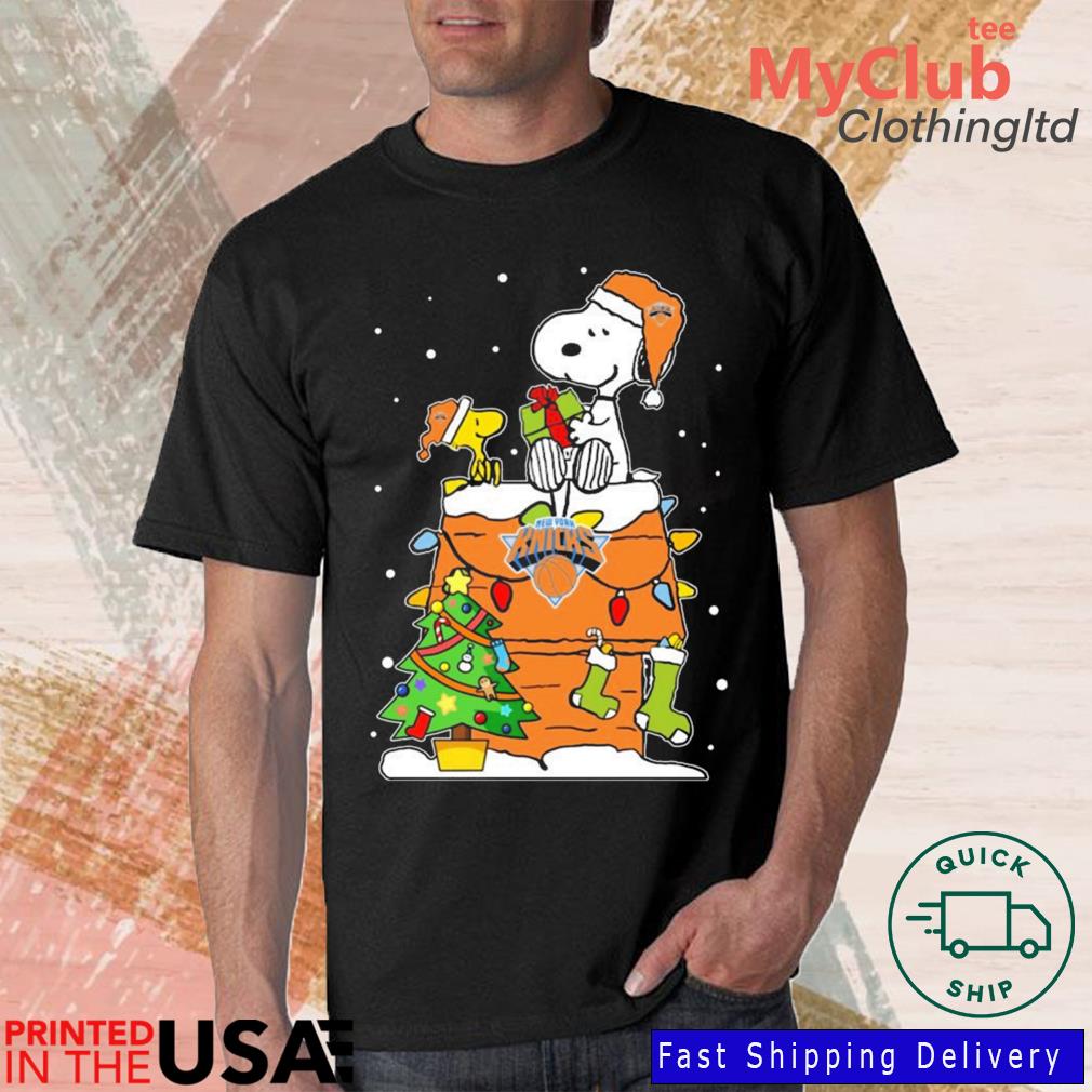 Snoopy And Woodstock New York Knicks Merry Christmas sweater