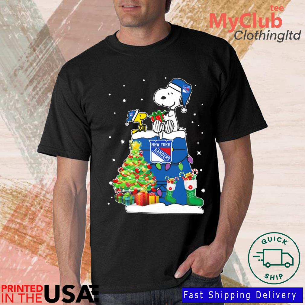 Snoopy And Woodstock New York Rangers Merry Christmas sweater