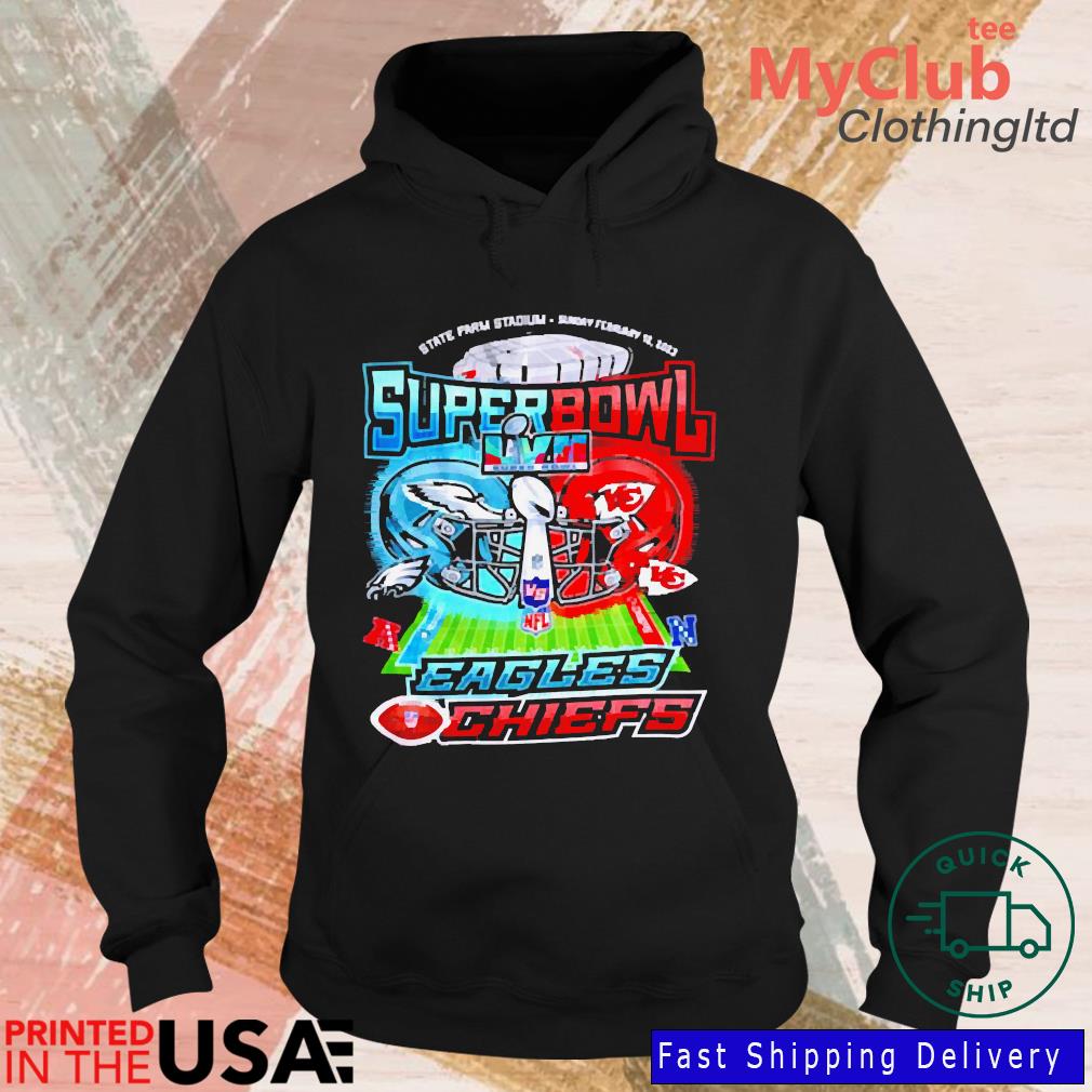 New PHILADELPHIA EAGLES 2023 SUPER BOWL 57 NIKE HOODIE SWEATSHIRT