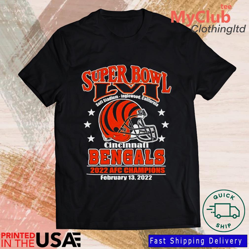 Official Superbowl LVI Cincinnati Bengals 2022 AFC Champions shirt, hoodie,  sweater, long sleeve and tank top