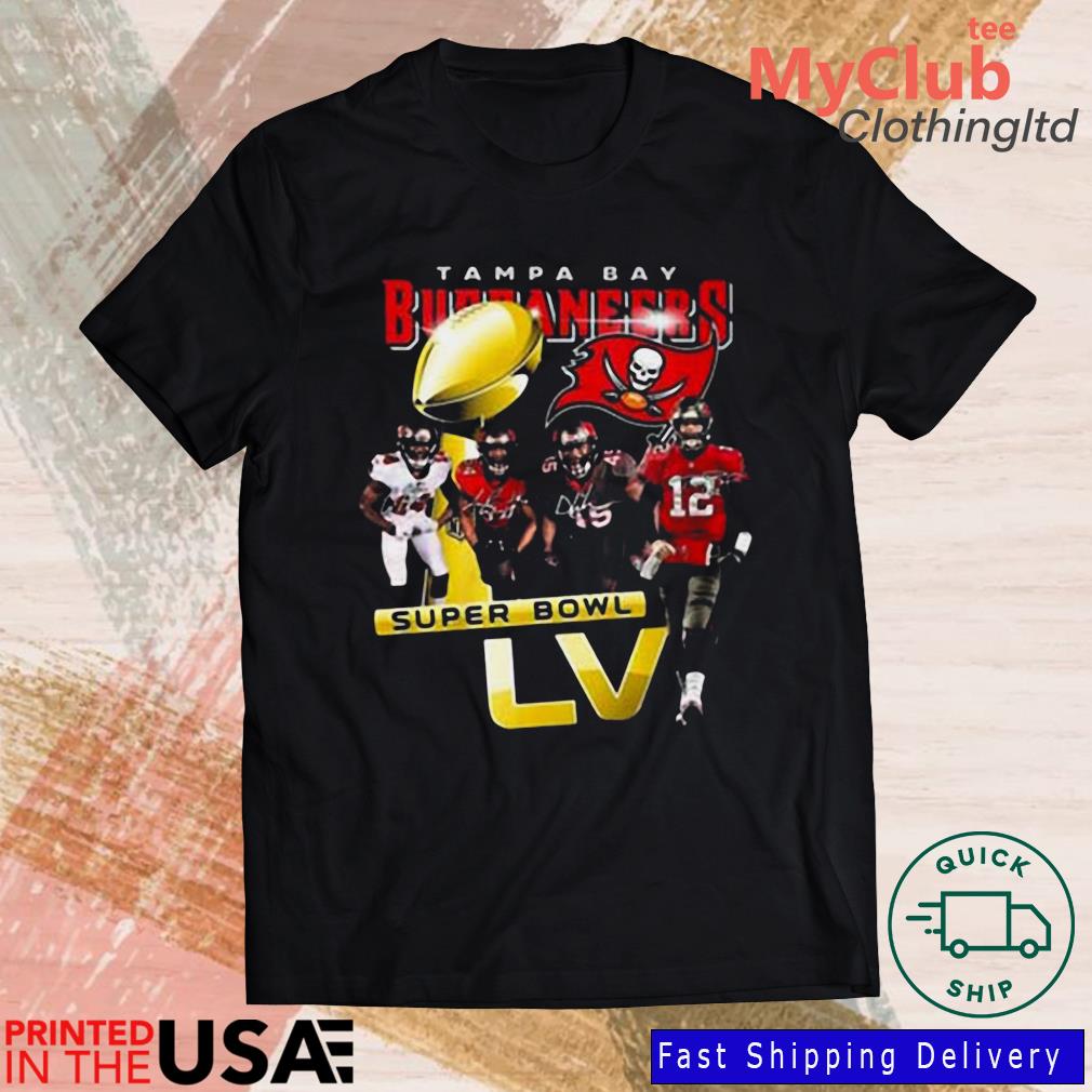 Tampa bay buccaneers super bowl lvi signatures shirt, hoodie, sweater, long  sleeve and tank top