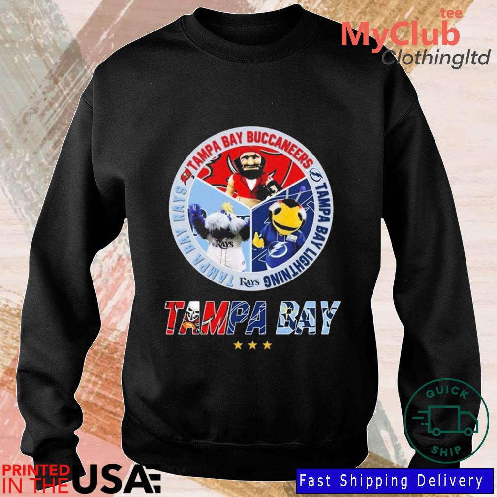 Funny Tampa Bay Buccaneers Tampa Bay Rays Tampa Bay Lightning Mascot 2023  Shirt, hoodie, sweater, long sleeve and tank top