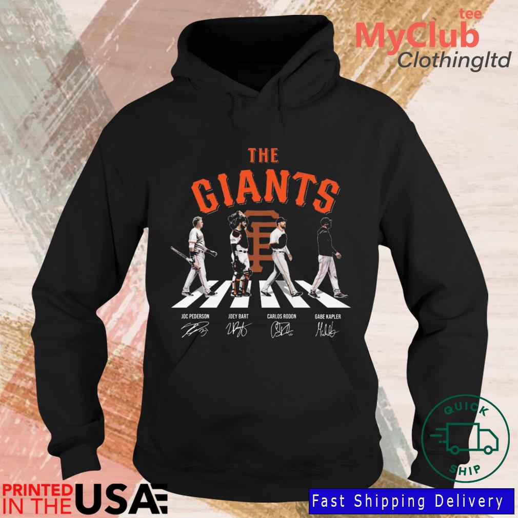 The Giants Joc Pederson Joey Bart Carlos Rodon Gabe Kapler Abbey Road  Signatures shirt, hoodie, sweater, long sleeve and tank top