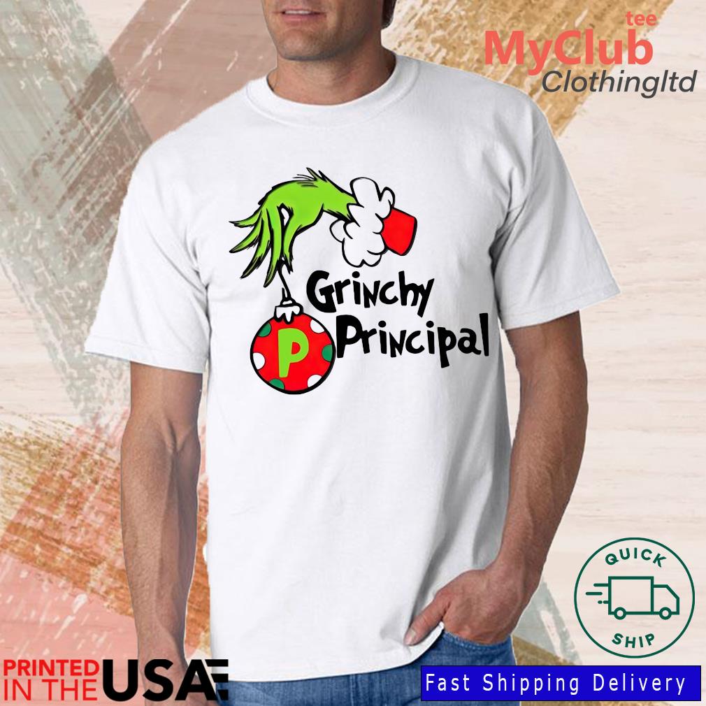 The Grinch Hand Grinchy Principal Christmas Sweater