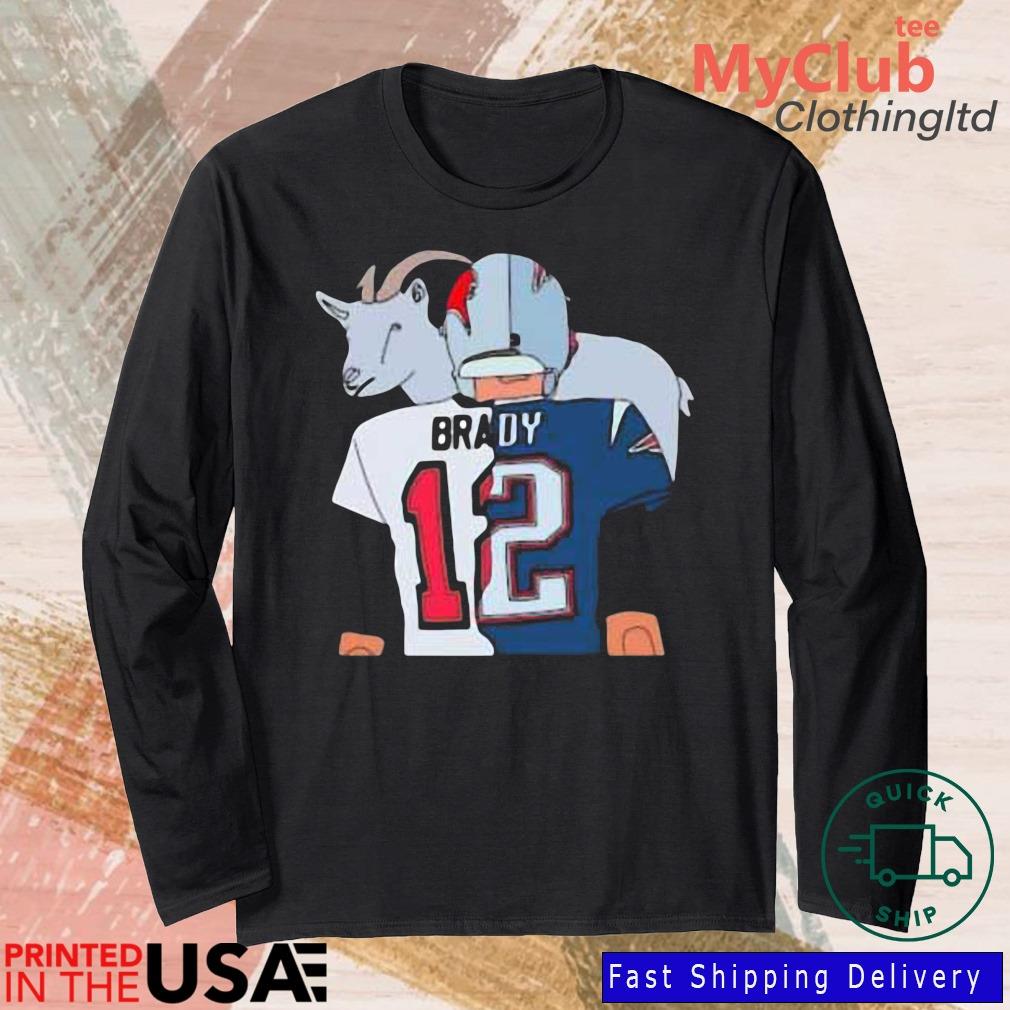 Tom Brady Goat Split Patriots Buccaneers 2023 Shirt, hoodie, sweater, long  sleeve and tank top